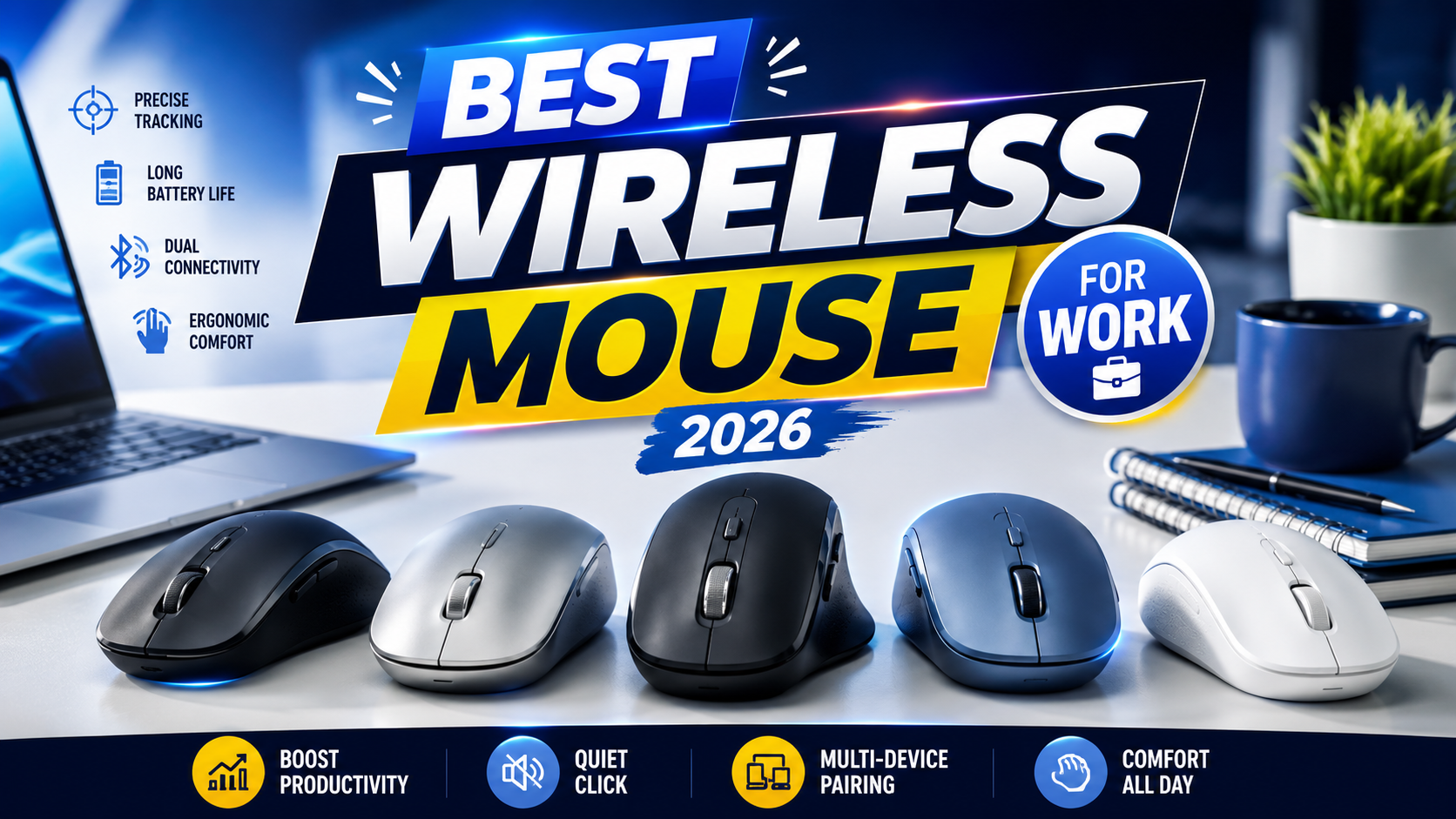 Best wireless mouse for work and productivity in 2026 comparison